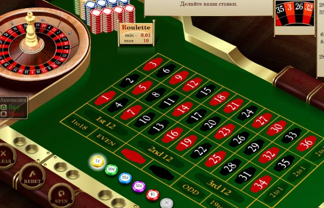 European roulette wheel showing numbered pockets and single zero
