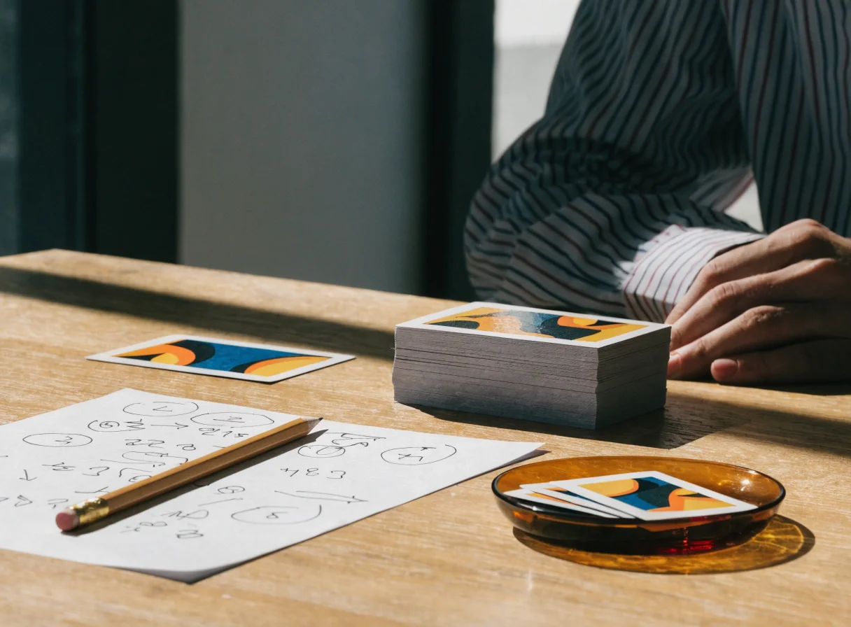 Number magic and mental math prediction setup.