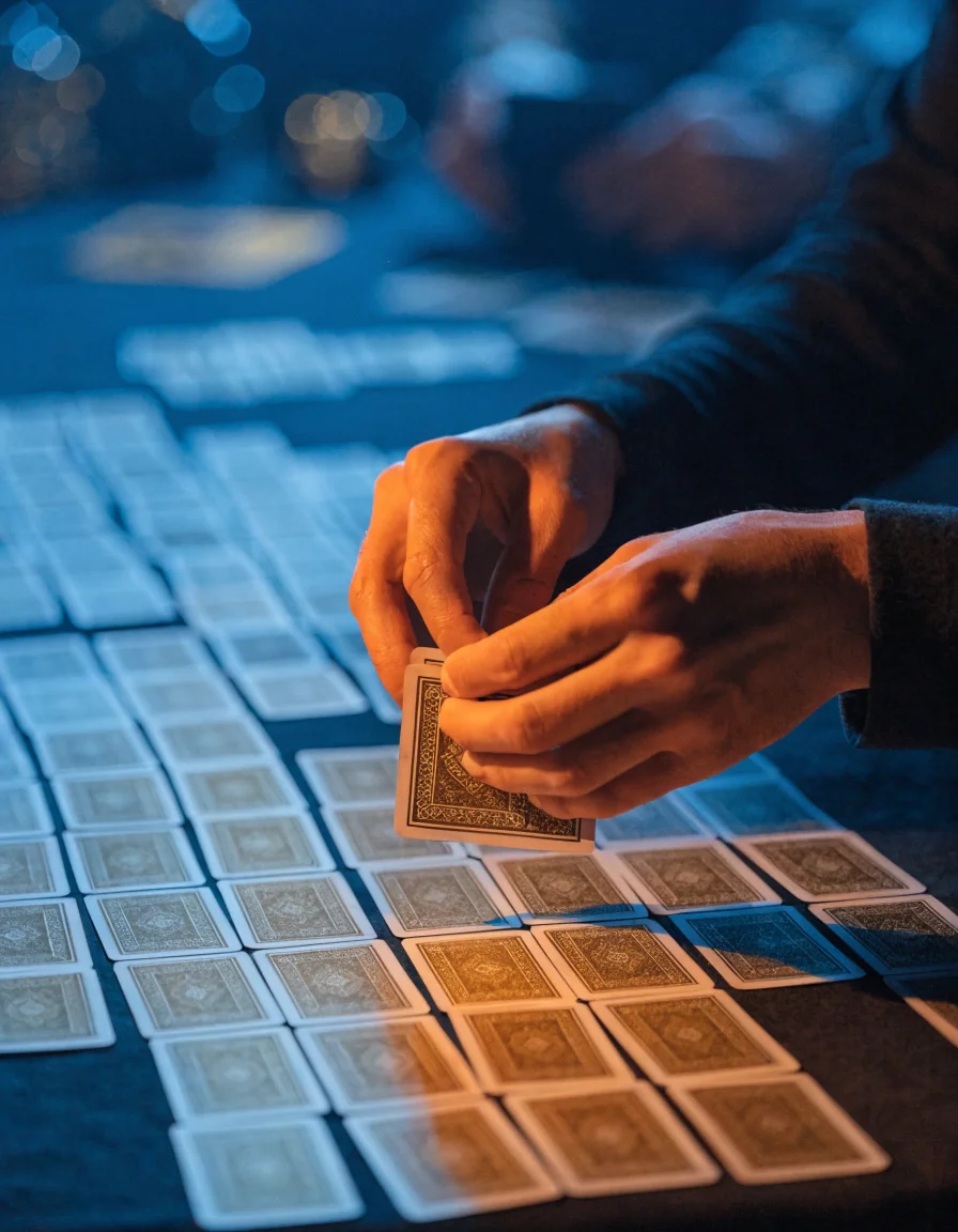Card tricks explained through counting and order.